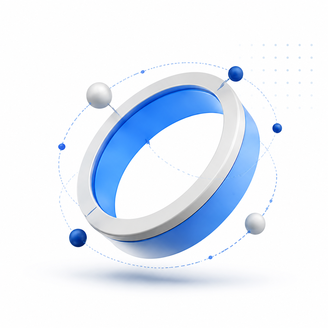 Decorative abstract ring illustration